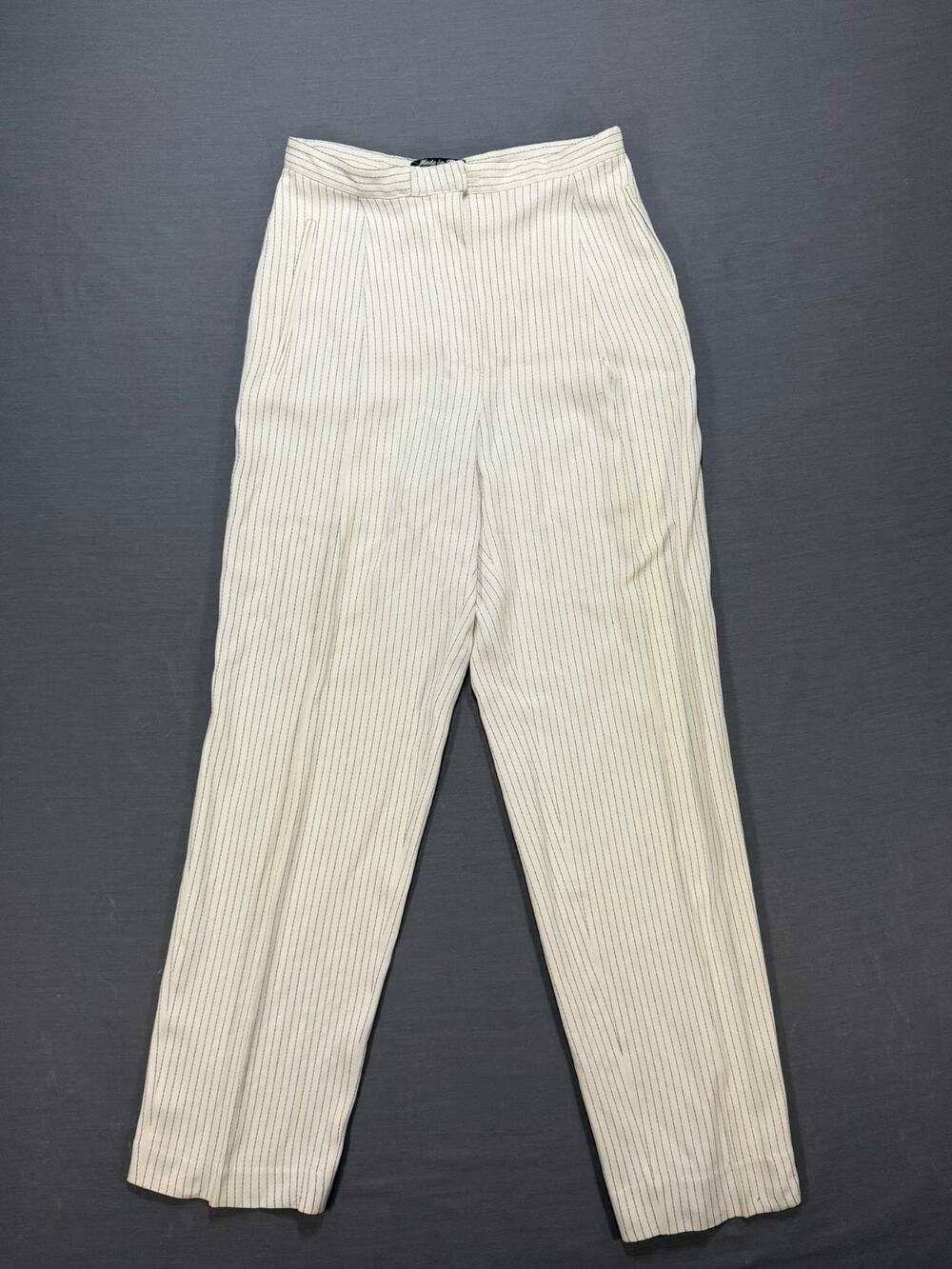 Vintage Emanuel Ungaro Paris Pinstripe Pants Women 25 Made in Italy
